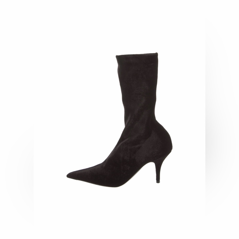 Balenciaga Black Velvet Knife Boots 36 - Picture 2 of 4